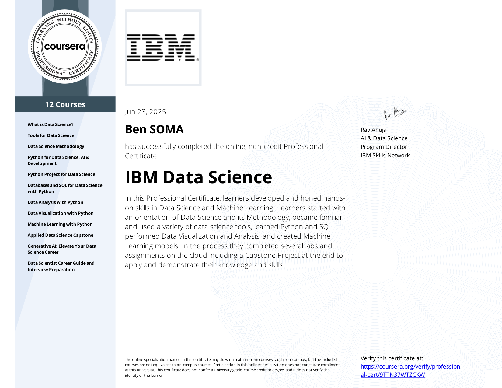 Data Science Professional